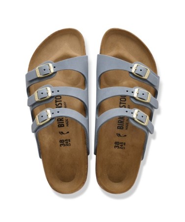 Birkenstock Παντόφλα Leather Florida (Narrow), Basalt Grey
