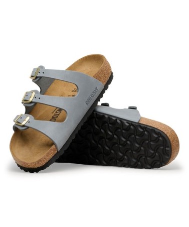 Birkenstock Παντόφλα Leather Florida (Narrow), Basalt Grey