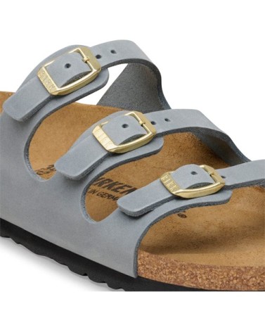 Birkenstock Παντόφλα Leather Florida (Narrow), Basalt Grey