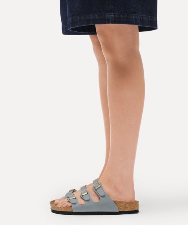 Birkenstock Παντόφλα Leather Florida (Narrow), Basalt Grey