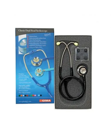 Gima Στηθοσκόπιο Classic Dual Head Μαύρο 32534