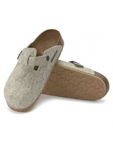 Birkenstock Παντόφλα Boston BS Μπεζ (Narrow)