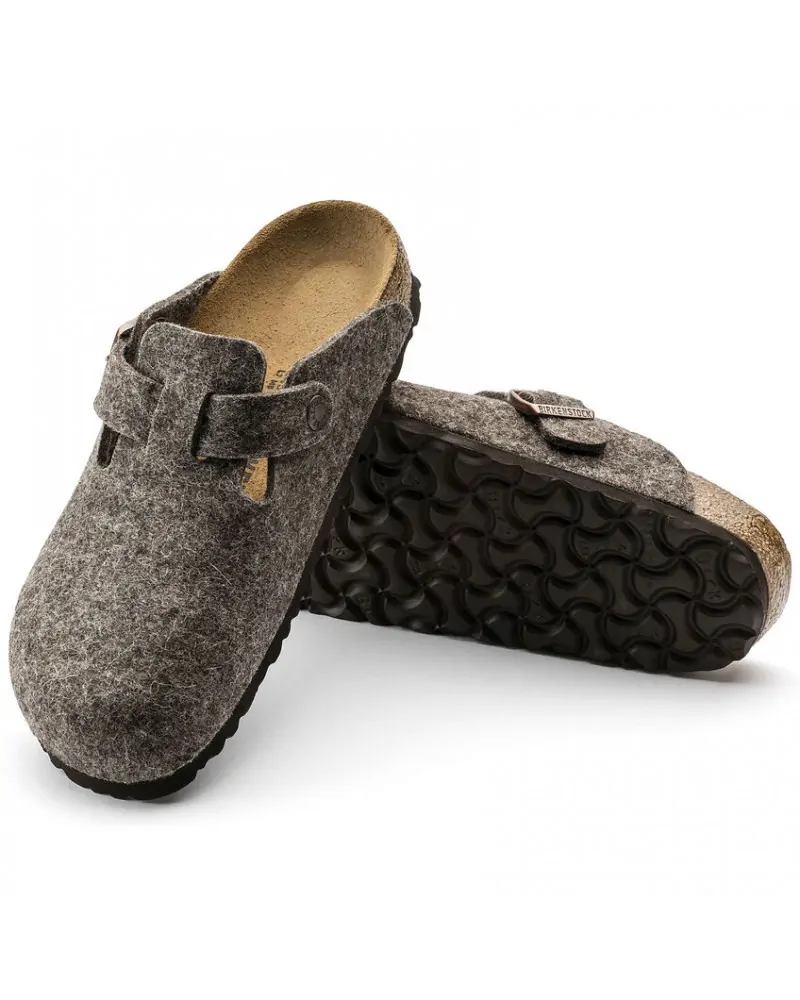 Birkenstock Παντόφλα Boston BS Καφέ (Regular)