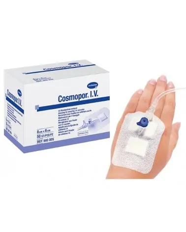 Hartmann Cosmopor I.V. Αυτοκόλλητη Γάζα Στερέωσης Βελόνης 8x6cm, 50 Τεμαχίων