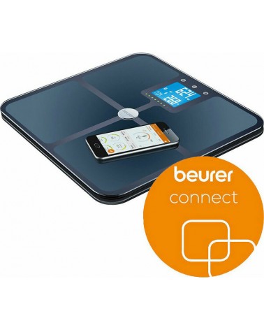 Beurer Διαγνωστική Ζυγαριά Μπάνιου με Bluetooth - Mαύρη BF 950