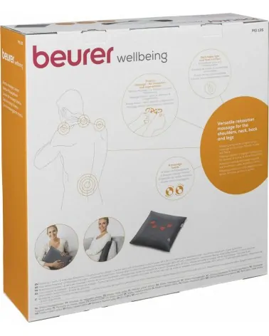 Beurer Μαξιλάρι Μασάζ Shiatsu για τον Αυχένα με Λειτουργία Θέρμανσης MG 135