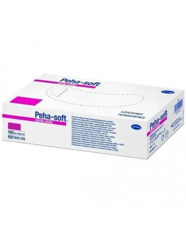 Hartmann Peha-soft Nitrile Γάντια Νιτριλίου μιας Χρήσης Χωρίς Πούδρα Λευκά, 100 τεμάχια