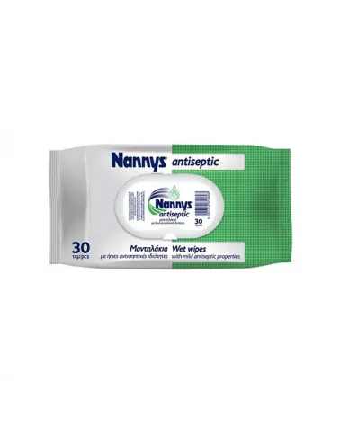 Υγρομάντηλα Nannys Antiseptic, 30 τεμάχια
