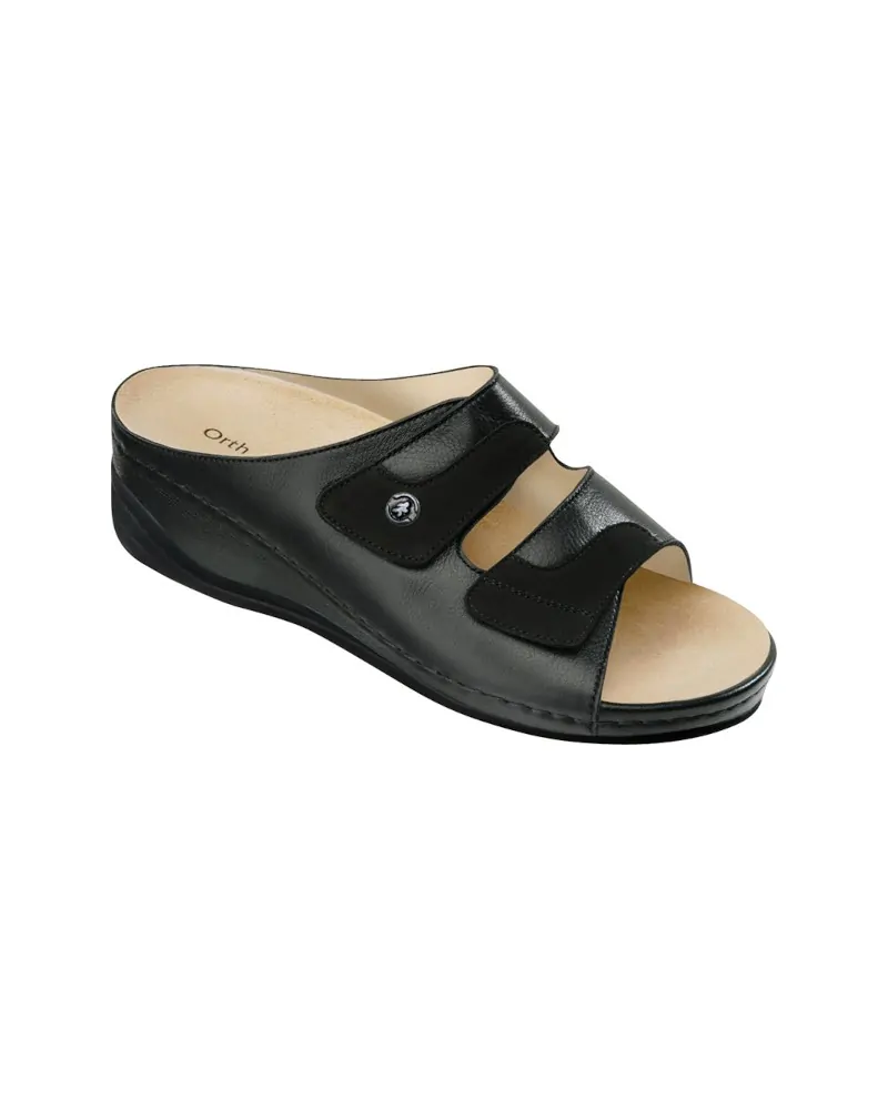 Παντόφλα Ortho Lady Shoes Nappa, Μαύρη