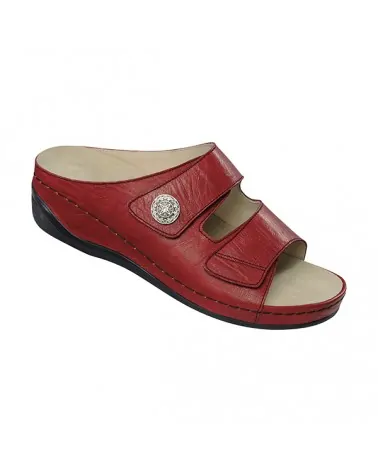 Παντόφλα Ortho Lady Shoes Nappa, Κόκκινη