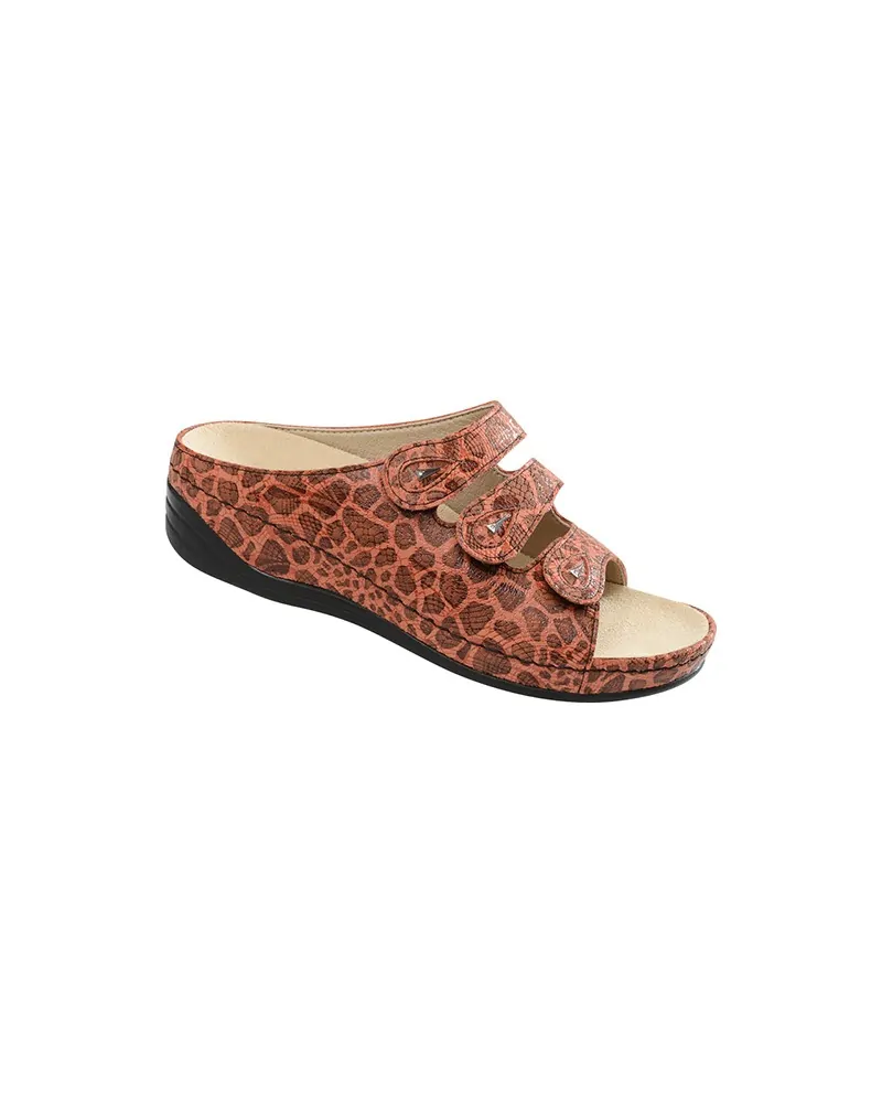 Παντόφλα Ortho Lady Shoes Embossed, Κοραλί