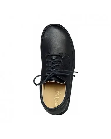 Παπούτσι Actiflex Comfort Shoes Δερμάτινο, Μαύρο