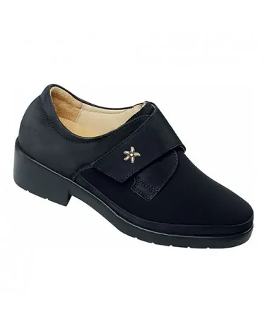 Schein Παπούτσι Actiflex Comfort Shoes Stretch Lycra Nubuck Black