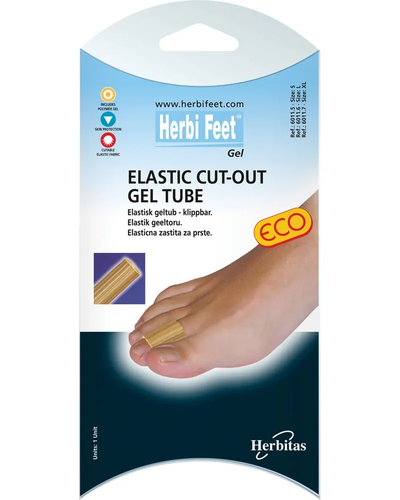 Herbi Feet Ελαστικός Σωλήνας Δακτύλου Gel 15cm