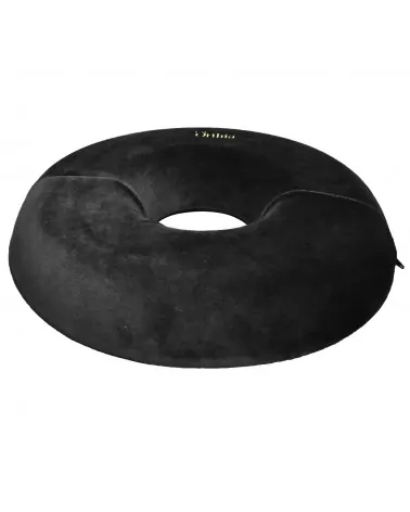Orthia Μαξιλάρι Καθίσματος Στρογγυλό με Οπή, Black Velvet