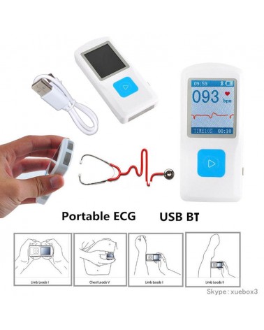 Καρδιογράφος τσέπης Contec PALM ECG με λογισμικό και Bluetooth