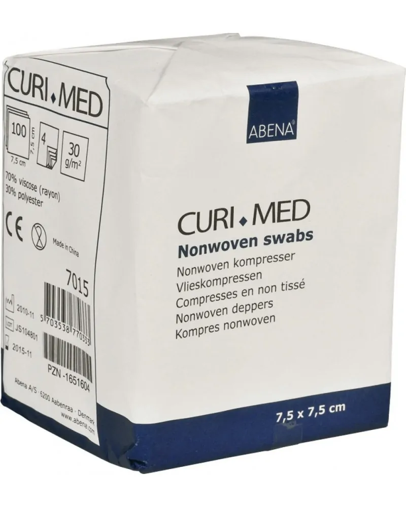 Abena Γάζα Μη Αποστειρωμένη 7.5 x 7.5 cm, Non Woven, 100 τεμάχια