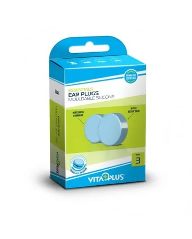 Medinox Ωτοασπίδες Mouldable Silicone Vitaplus, 3 Ζεύγη