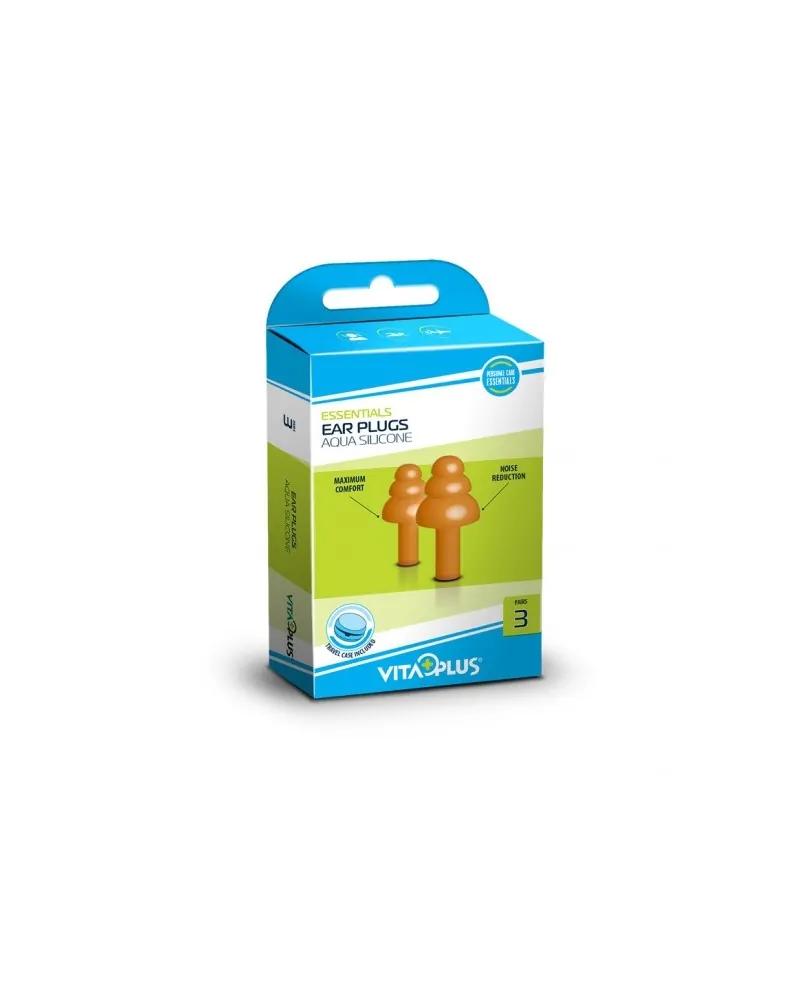 Medinox Ωτοασπίδες Aqua Silicone Vitaplus, 3 Ζεύγη