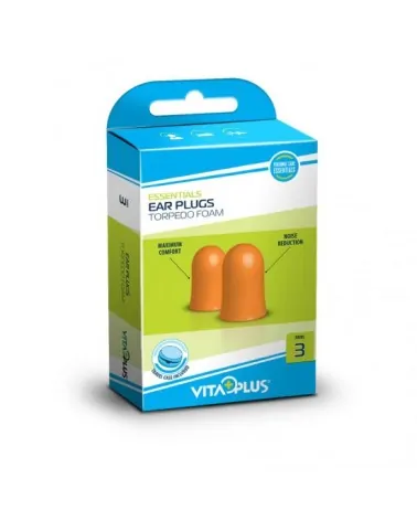 Medinox Ωτοασπίδες Torpedo Foam Vitaplus, 3 Ζεύγη